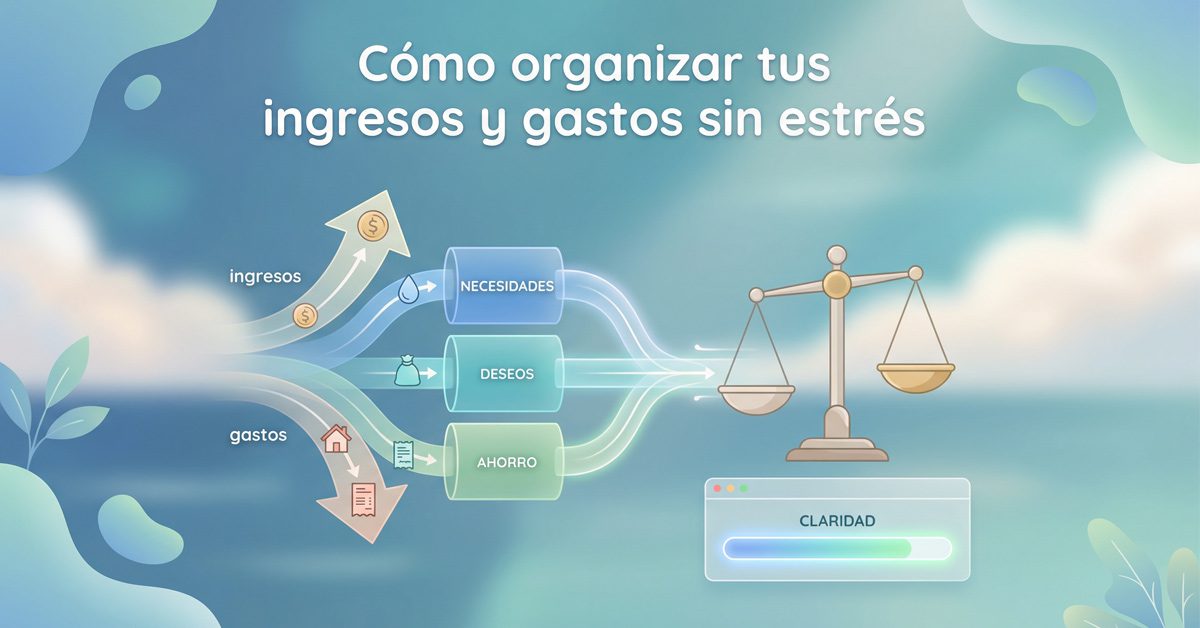 Cómo organizar tus ingresos y gastos sin estrés